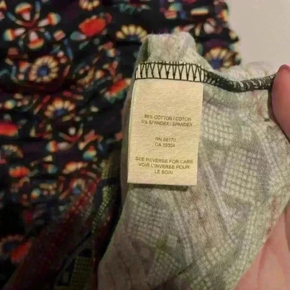 Free People Funky Rouched Tank Top Multicolored size XS 70’s style - Picture 6 of 7